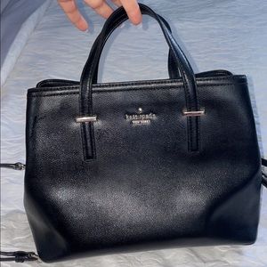 Leather Kate Spade black handbag